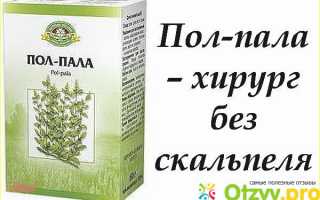 Лечебные свойства, противопоказания и отзывы о пол-пале