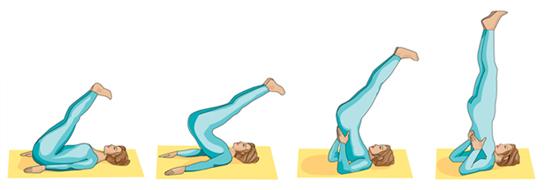 В позе березки болит голова почему