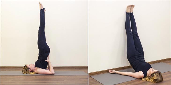 В позе березки болит голова почему